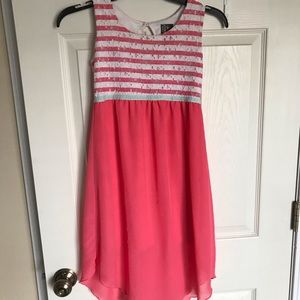 Girls Pink/White Dress